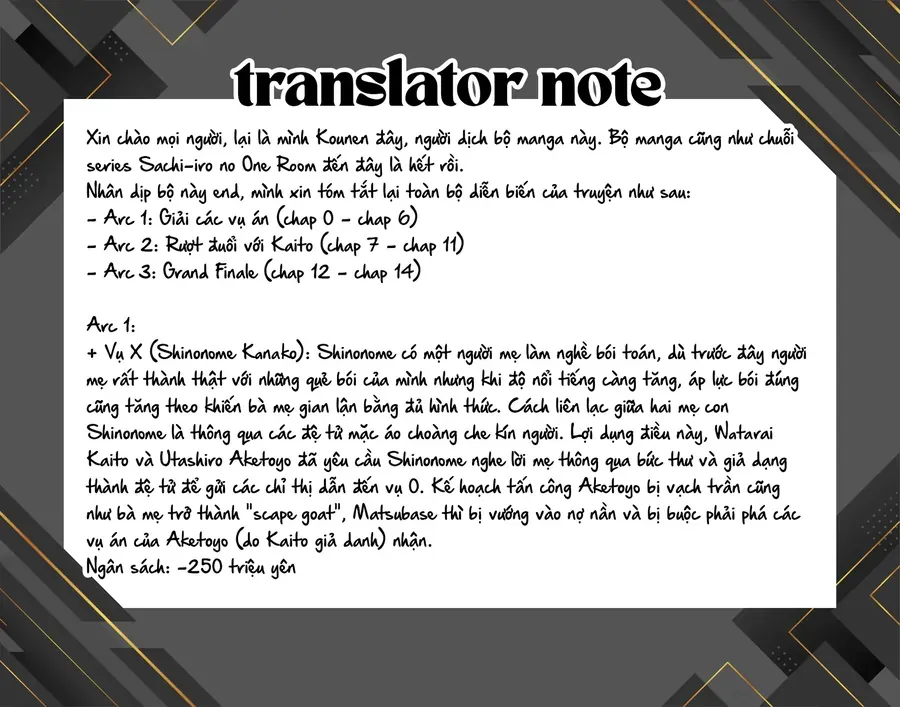Sachiiro No One Room Gaiden - Seikai No Meitantei Chap 14.5 - Next Chap 15