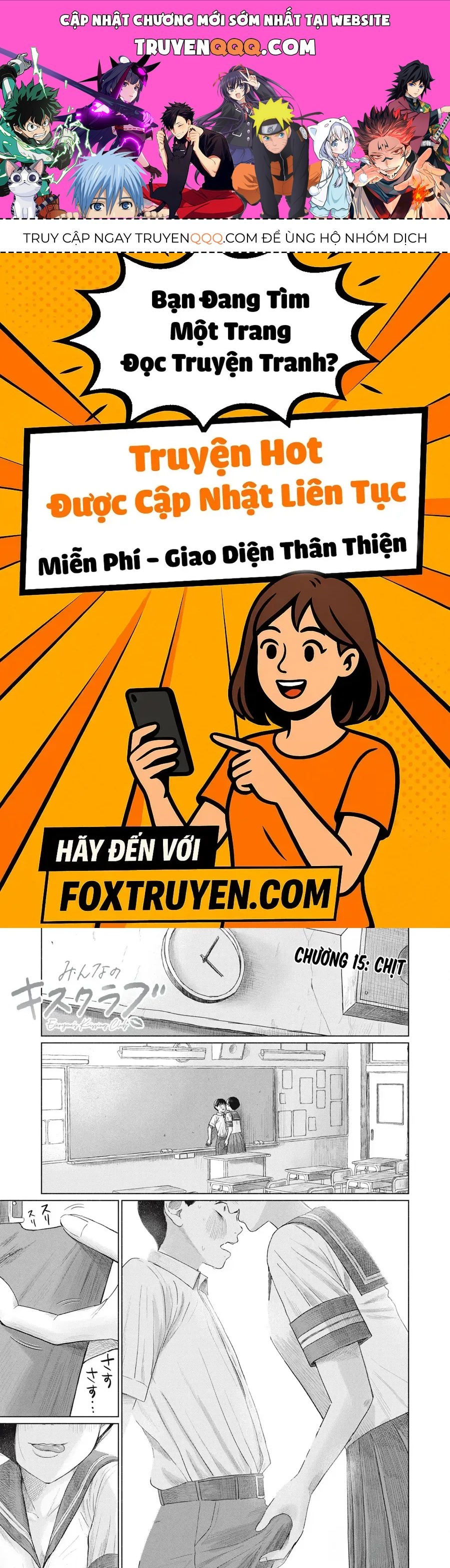 Câu Lạc Bộ Hôn Hít Cho Mọi Nhà Chap 15 - Next Chap 16