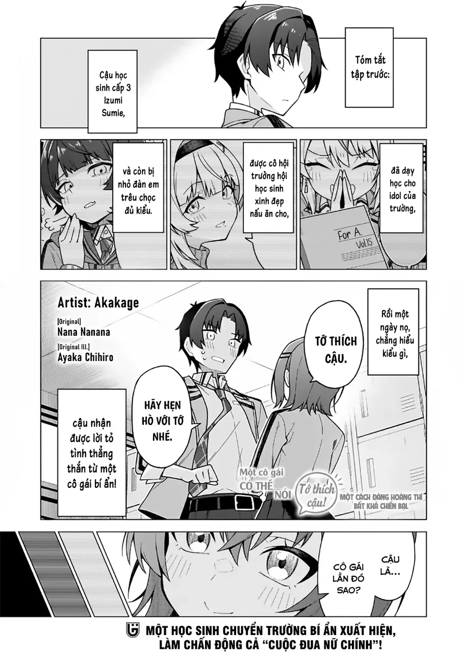 Một Cô Gái Có Thể Nói Chap 2 - Next Chap 3